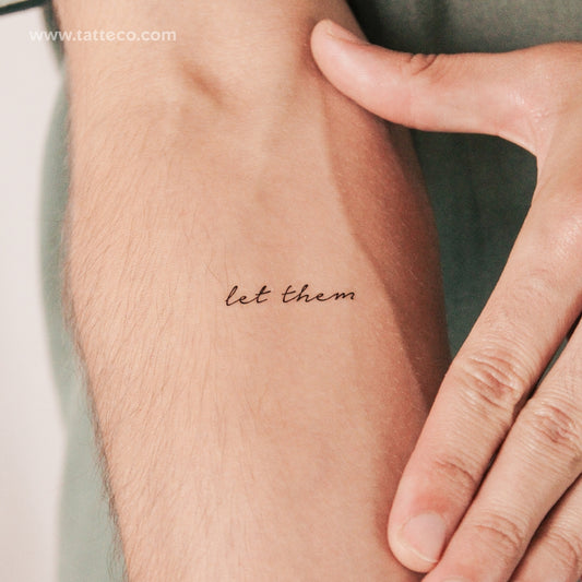 Tatuaje semipermanente Let Them - Juego de 2