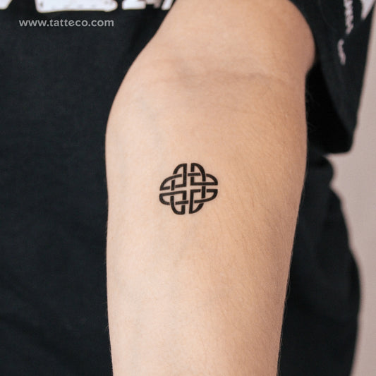 Tatuaje semipermanente de nudo de escudo - Juego de 2