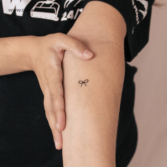 Minimalist Bow Semi-Permanent Tattoo - Set of 2