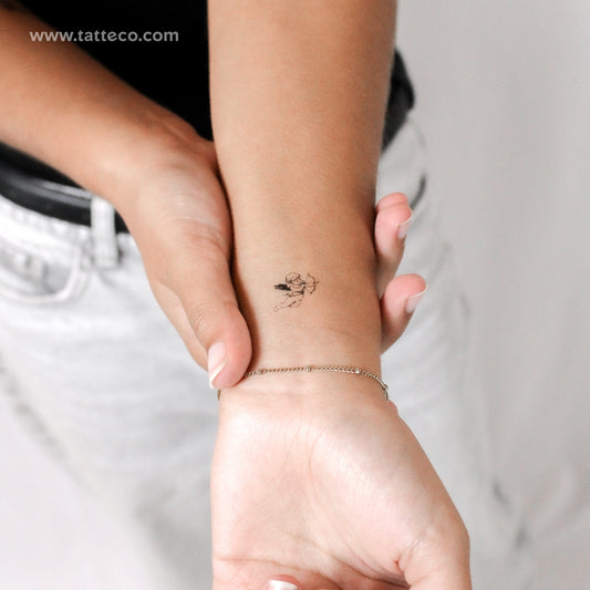 Tatuaje temporal de Cupido pequeño - Juego de 3