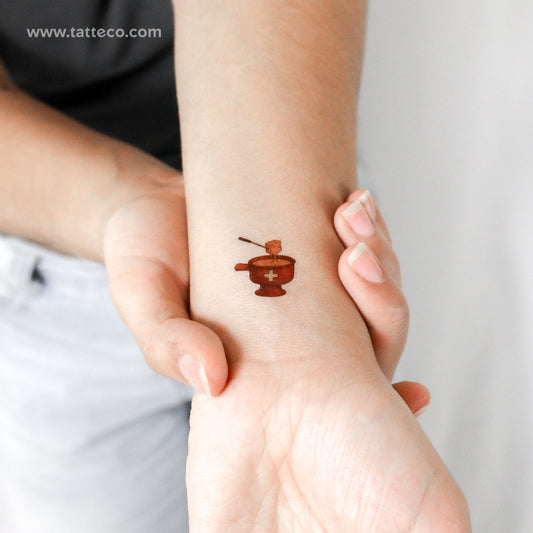 Tatuaje temporal de fondue - Juego de 3