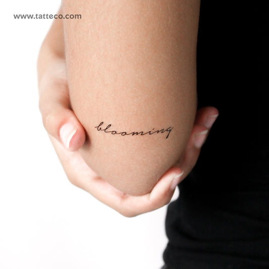 Tatuaje temporal floreciente - Juego de 3