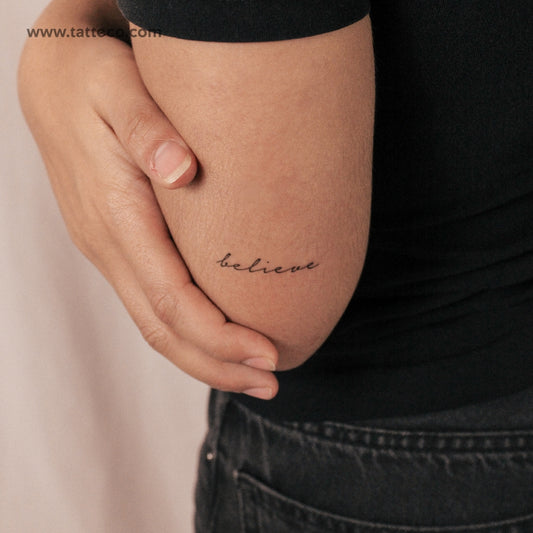 Believe Semi-Permanent Tattoo - Set of 2