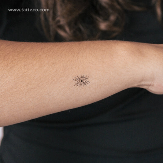 Tatuaje semipermanente de mal de ojo - Juego de 2