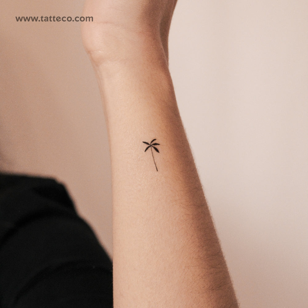 coconut palm tattoo Coconut Tree Semi-Permanent Tattoo