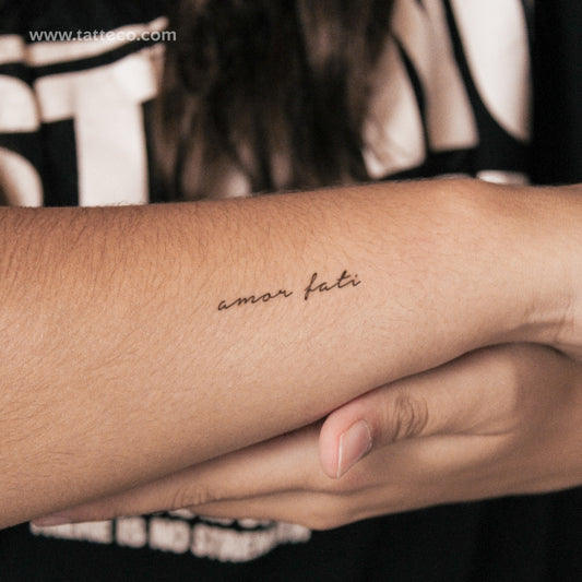 Tatuaje semipermanente Amor Fati - Juego de 2