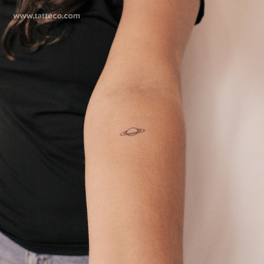 Tatuaje semipermanente de Saturno - Juego de 2