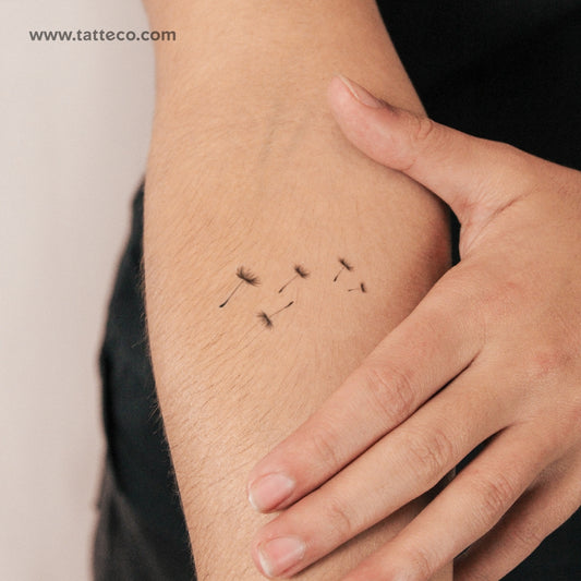 Dandelion Seeds Semi-Permanent Tattoo - Set of 2