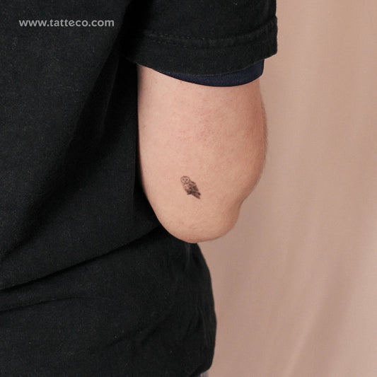 Small Barn Owl Semi-Permanent Tattoo - Set of 2