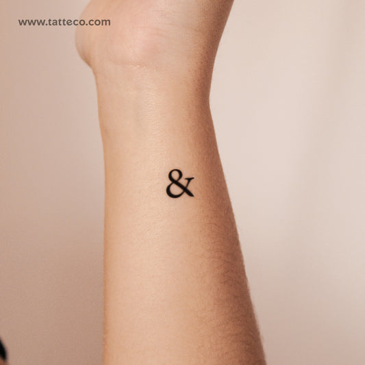 Tatuaje semipermanente Ampersand - Juego de 2