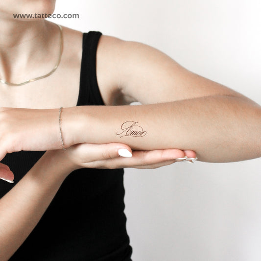 Amor Temporary Tattoo By M3.Ink - Set of 3