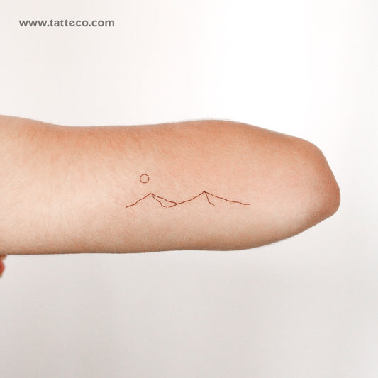 Mountain Temporary Tattoo By M3.Ink - Set of 3