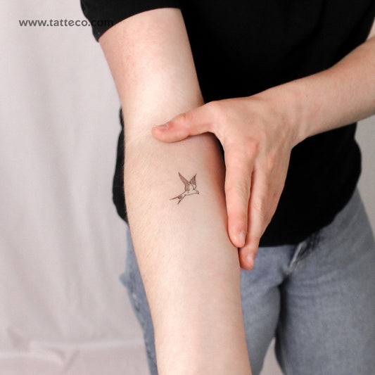 Swallow Temporary Tattoo By M3.Ink - Set of 3