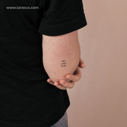 Tatuaje semipermanente Self Love Club - Juego de 2