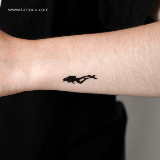 Diver Temporary Tattoo - Set of 3