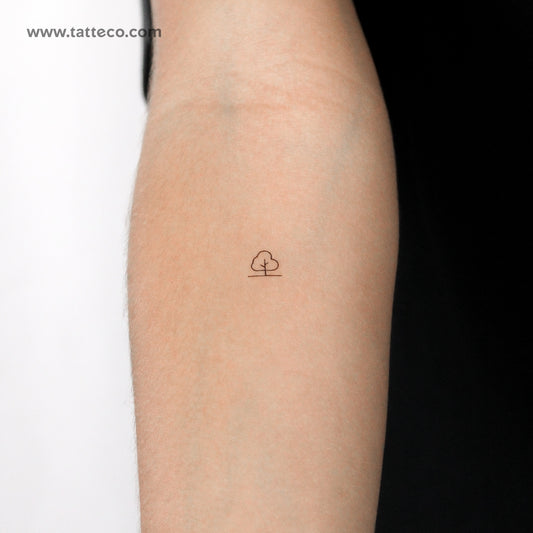 Minimalist Tree Temporary Tattoo - Set of 3