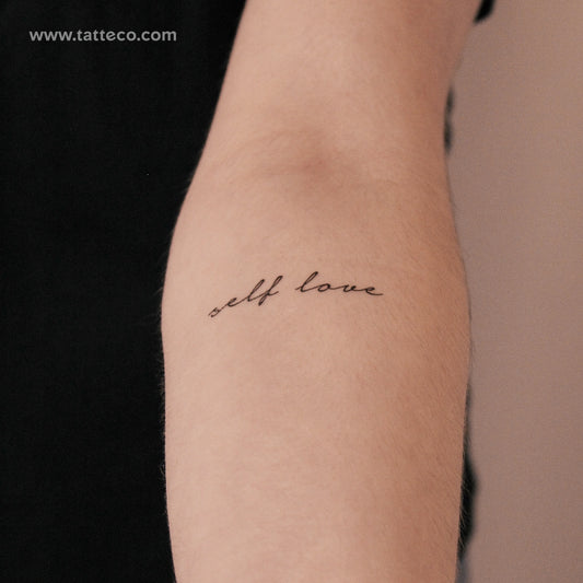 Tatuaje semipermanente de amor propio - Juego de 2