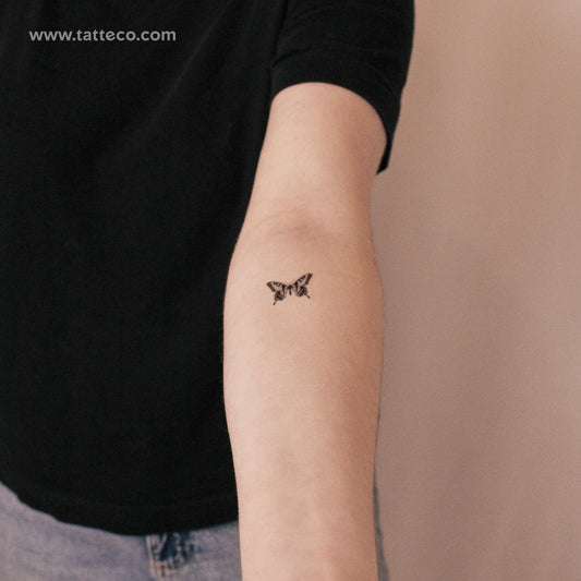Tatuaje semipermanente de mariposa monarca (juego de 2)