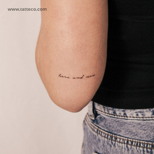 Tatuaje semipermanente "Aquí y ahora" - Juego de 2