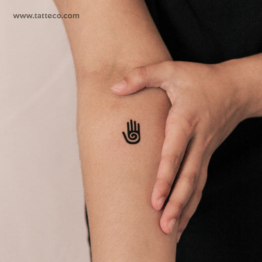Tatuaje semipermanente de mano Hopi - Juego de 2