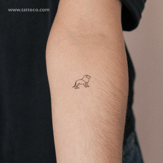 Lion Semi-Permanent Tattoo - Set of 2