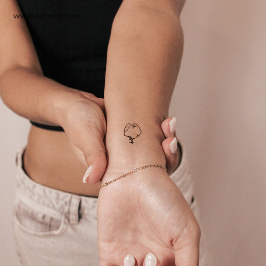 Tatuaje semipermanente de gallina - Juego de 2