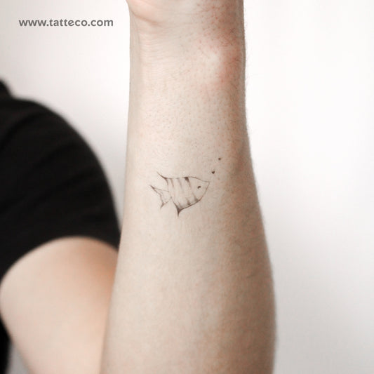 Fish By Stefano Mazza Temporary Tattoo - Set of 3
