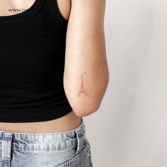 Eiffel Tower By Stefano Mazza Temporary Tattoo - Set of 3