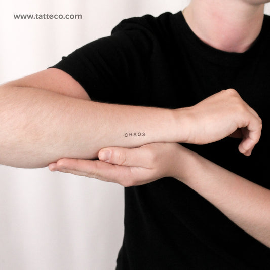 Chaos By Stefano Mazza Temporary Tattoo - Set of 3
