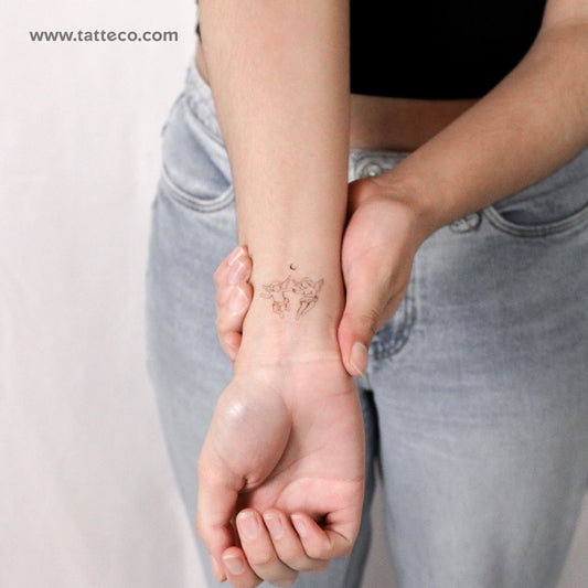 Cherub Couple By Stefano Mazza Temporary Tattoo - Set of 3