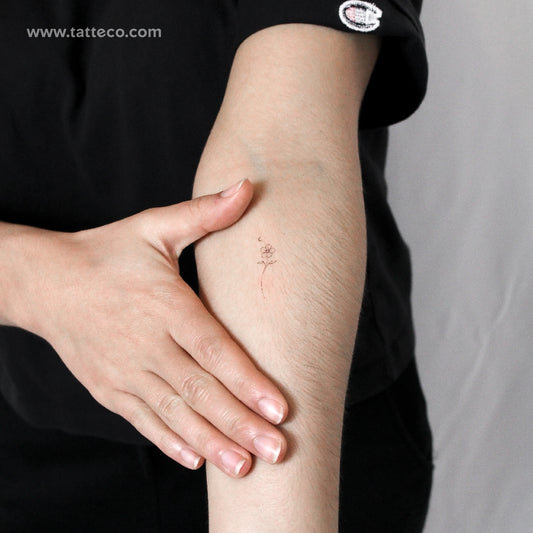 Flower By Stefano Mazza Temporary Tattoo - Set of 3