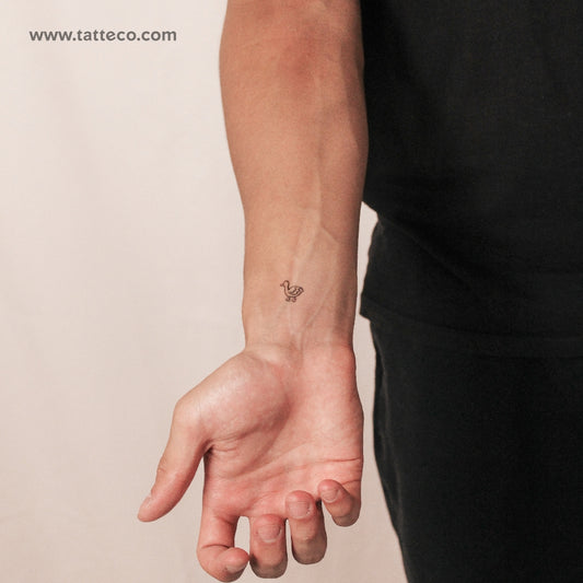 Tatuaje semipermanente de pato - Juego de 2