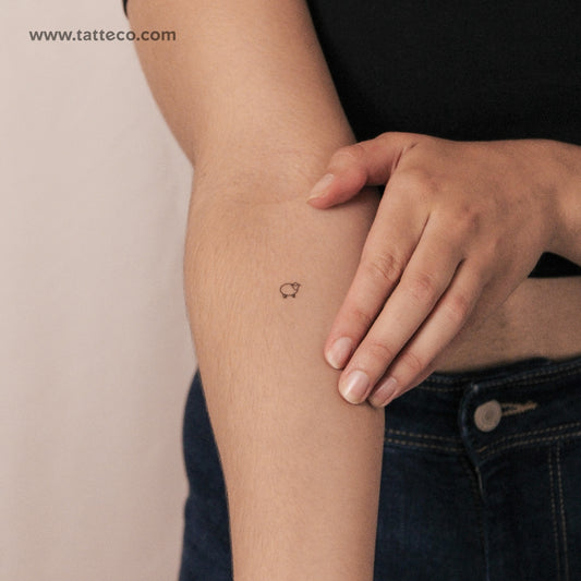 Tatuaje semipermanente de oveja pequeña (juego de 2)