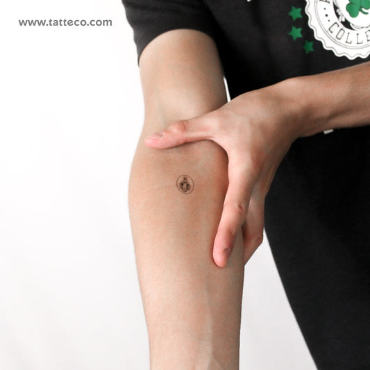 Virgin Mary Medal Temporary Tattoo - Set of 3