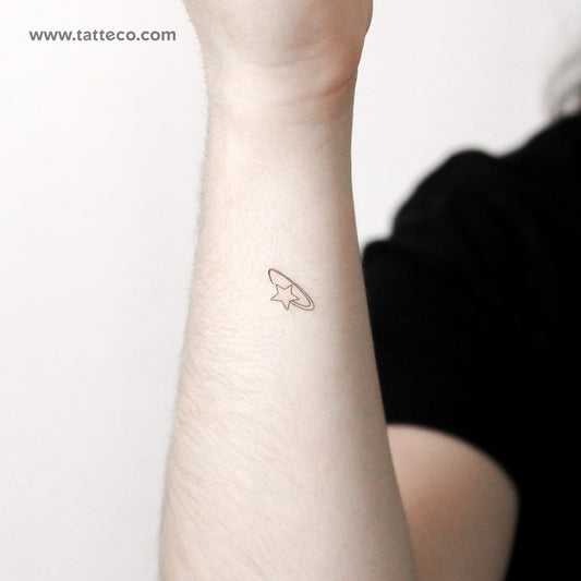 Spinning Star Temporary Tattoo - Set of 3