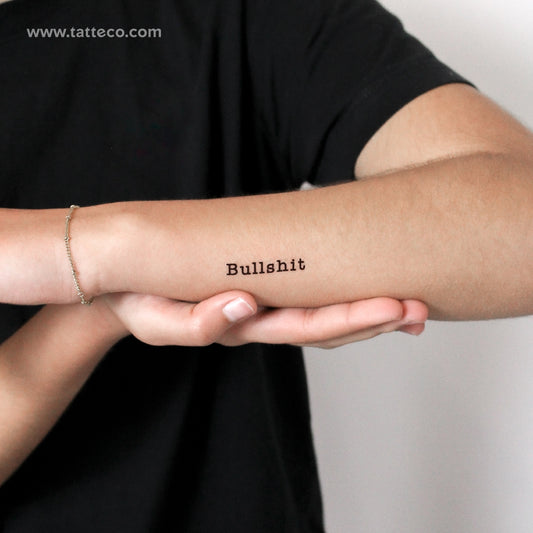 Bullshit Temporary Tattoo - Set of 3