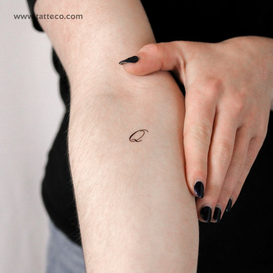 Q Script Temporary Tattoo - Set of 3