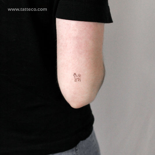 Siberian Husky Temporary Tattoo - Set of 3