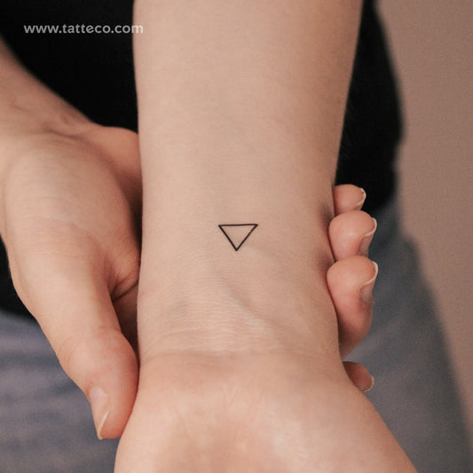 Water Alchemy Symbol Semi-Permanent Tattoo - Set of 2