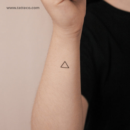 Fire Alchemy Symbol Semi-Permanent Tattoo - Set of 2