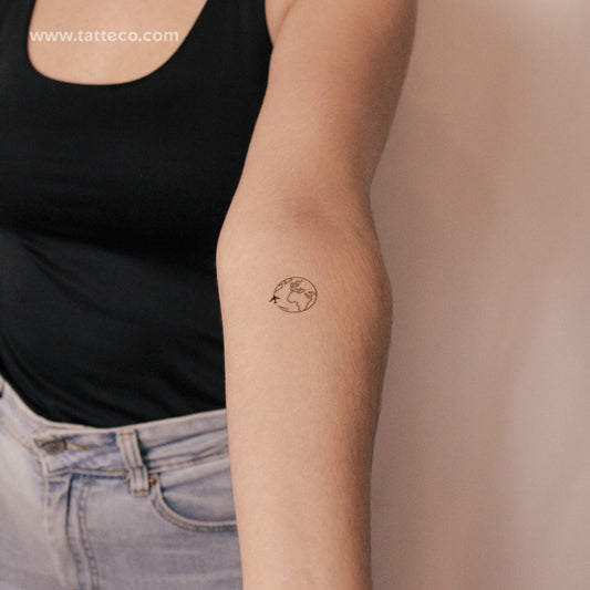Around The World Semi-Permanent Tattoo - Set of 2