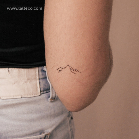 Mountain Peak Semi-Permanent Tattoo - Set of 2