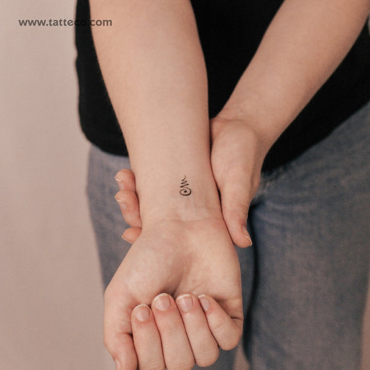 Thai Khomut Unalome Semi-Permanent Tattoo - Set of 2