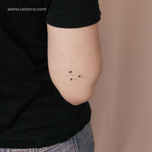 Tatuaje semipermanente de tres semillas de diente de león (juego de 2)