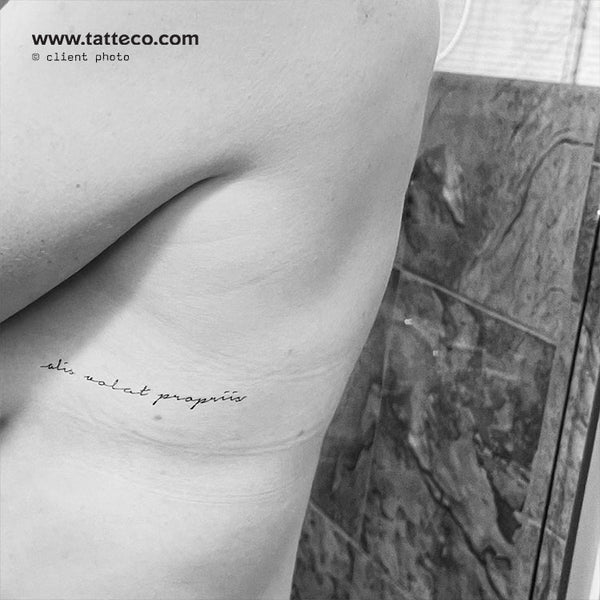 Alis Volat Propriis Temporary Tattoo - Set of 3