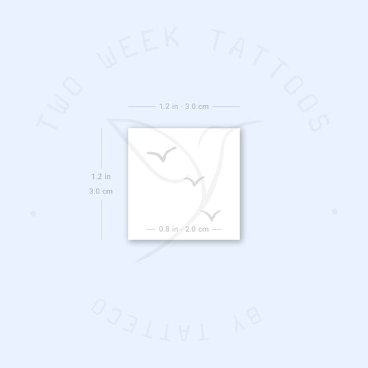 Little Three Birds Semi-Permanent Tattoo - Set of 2