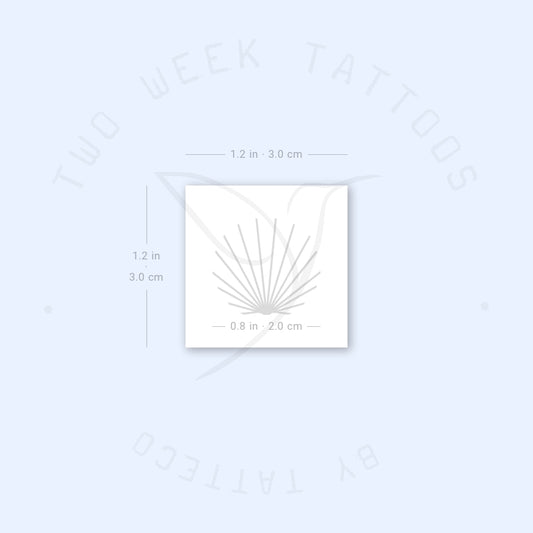 Minimalist Shell Semi-Permanent Tattoo - Set of 2