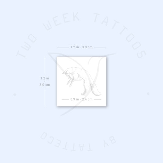 Diving Fox Semi-Permanent Tattoo - Set of 2