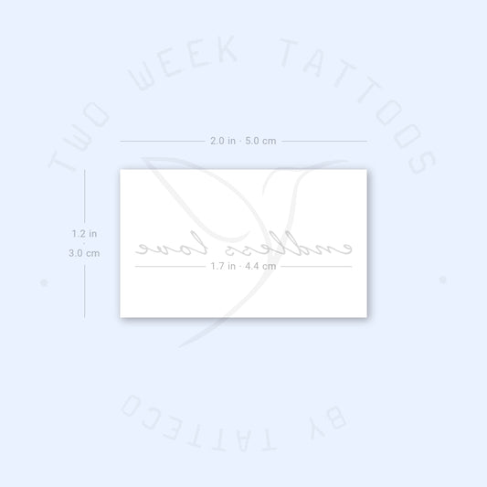Endless Love Semi-Permanent Tattoo - Set of 2