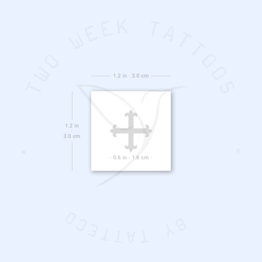 Cross Fleury Semi-Permanent Tattoo - Set of 2